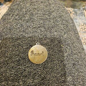 Sterling Silver 925 Round Charm Pendant Engraved "Janet" 6-10-62